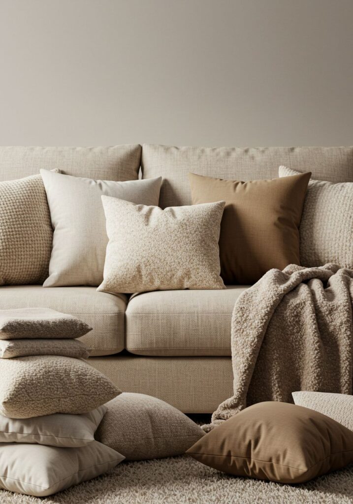 Add Cozy Throws and Pillows