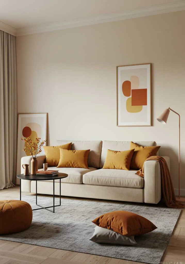 Choose a Neutral Color Palette with Warm Accents